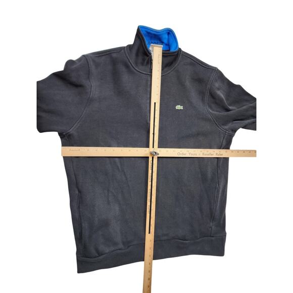 Lacoste Sweatshirt Quarter Zip Pullover Men XL Sweater Long Sleeve Casual Preppy - Picture 5 of 9